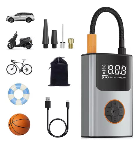 Inflador de neumáticos portátil RECARGABLE (Pago Contra Entrega, Envío Gratis)