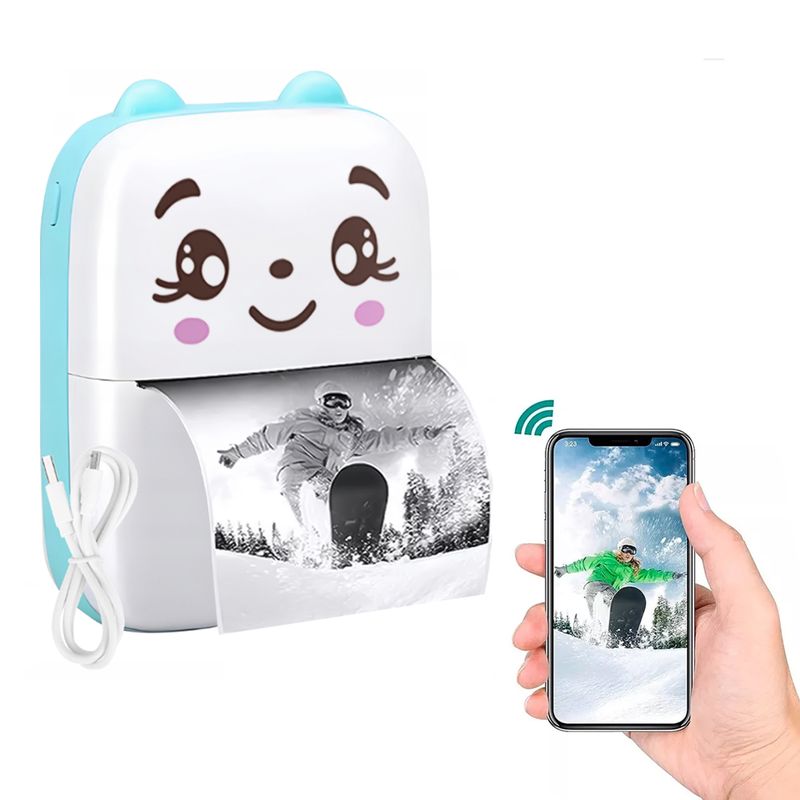 Mini Impresora portátil + 10 Rollos (Pago Contra Entrega, Envio Gratis)