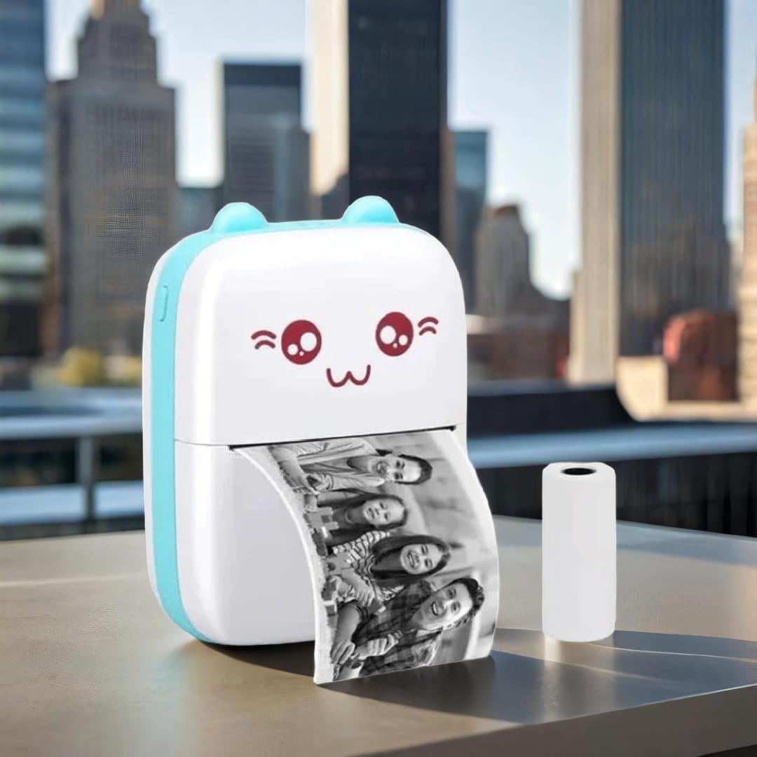 Mini Impresora portátil + 10 Rollos (Pago Contra Entrega, Envio Gratis)