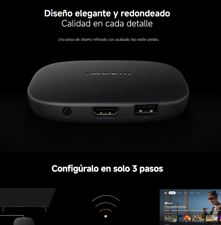 6-Xiaomi Tv Box S 3ra Generación 4K Ultra HD