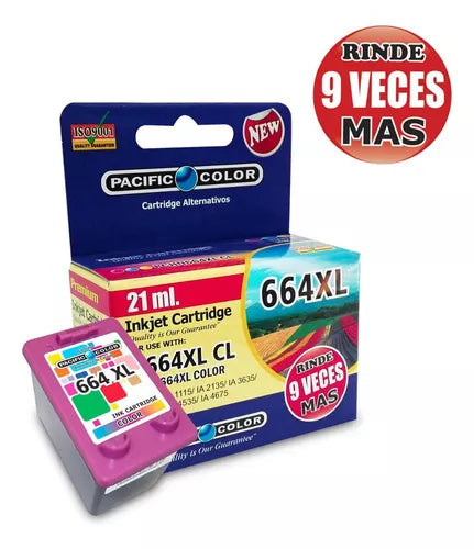 Tinta Hp 664 XL Colors 21ml Alternativa Pacific C.