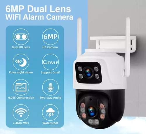 Cámara De Seguridad De 3 Mp Hd Wifi Con Visión Nocturna (icsee)