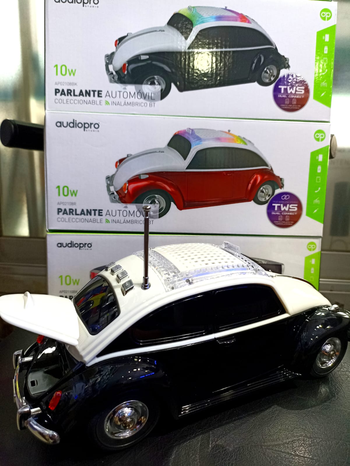 Parlante Automóvil Coleccionable Escarabajo Audio Pro AP02108