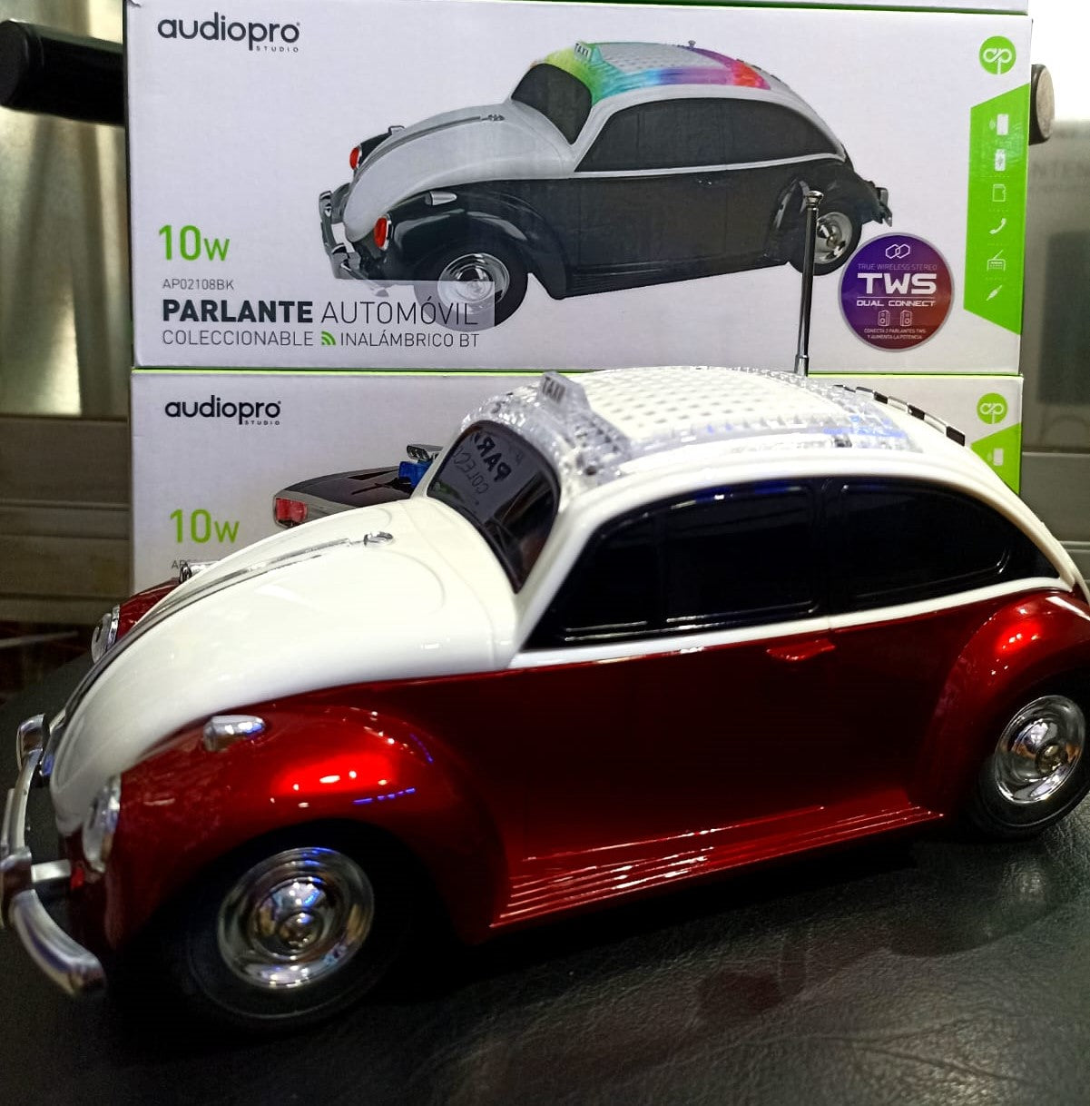 Parlante Automóvil Coleccionable Escarabajo Audio Pro AP02108