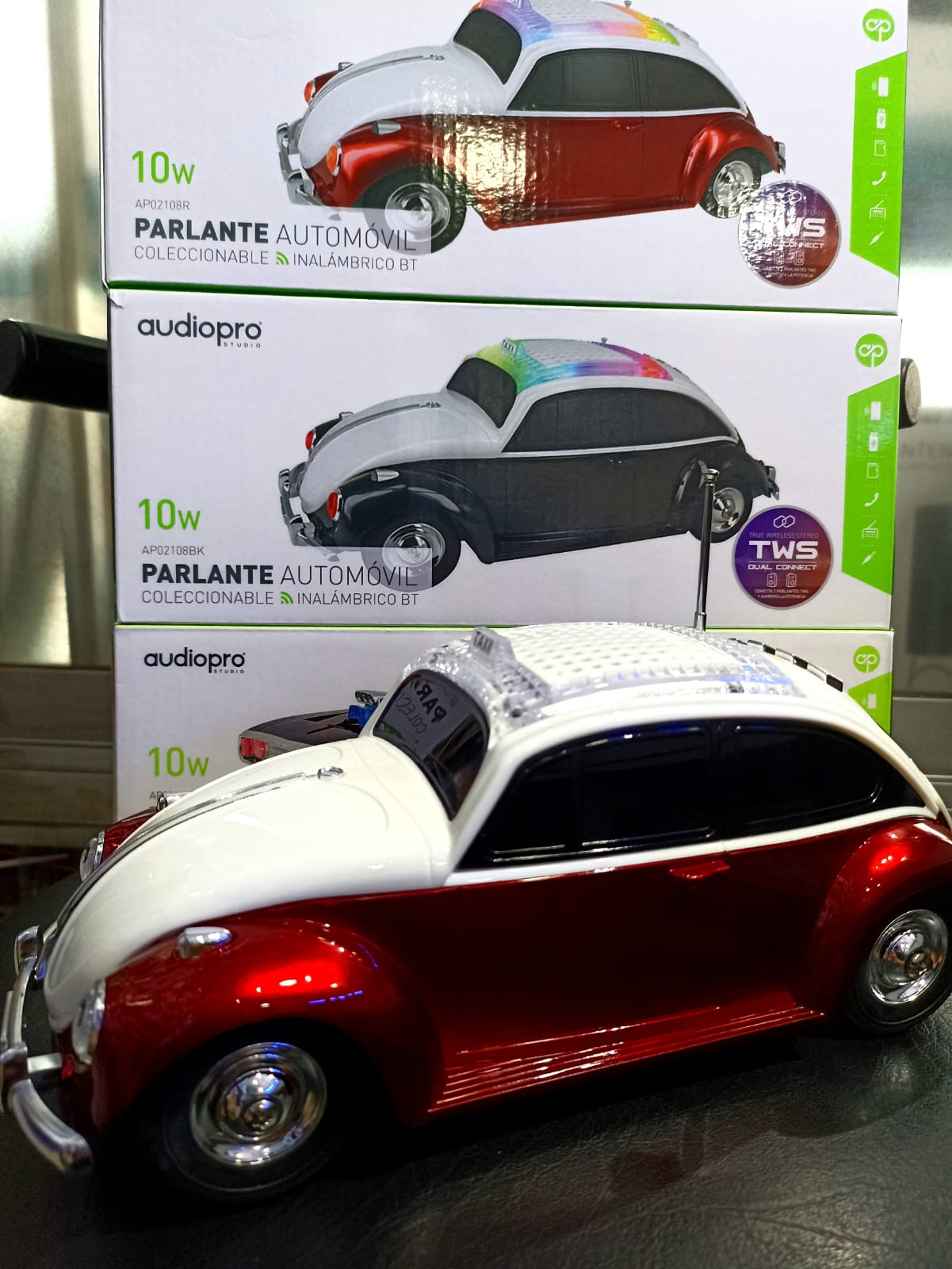 Parlante Automóvil Coleccionable Escarabajo Audio Pro AP02108