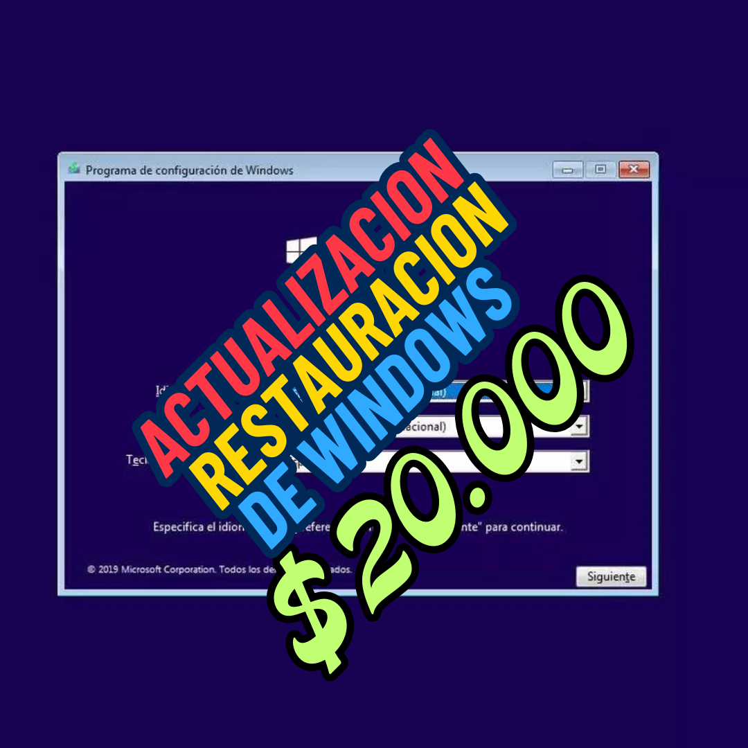 Actualizacion Restauracion Sistema Operativo