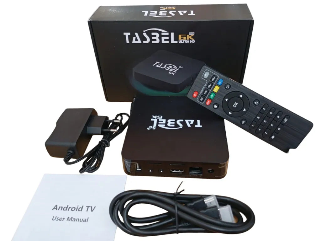 0-TV BOX GENERICO Tasbel 6k Ultra Hd con contol remoto