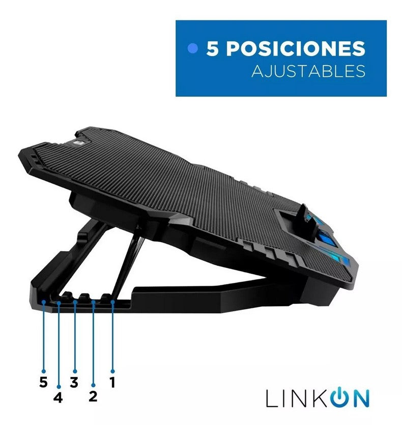 Base Cooler Enfriador Notebook 5 Laptop (Pago Contra Entrega, Envió Gratis)