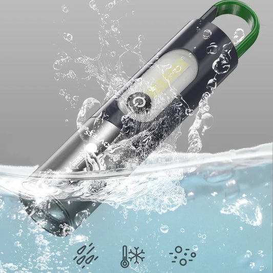 Linterna Con Zoom Resistente al Agua (Pago Contra Entrega, Envió Gratis)