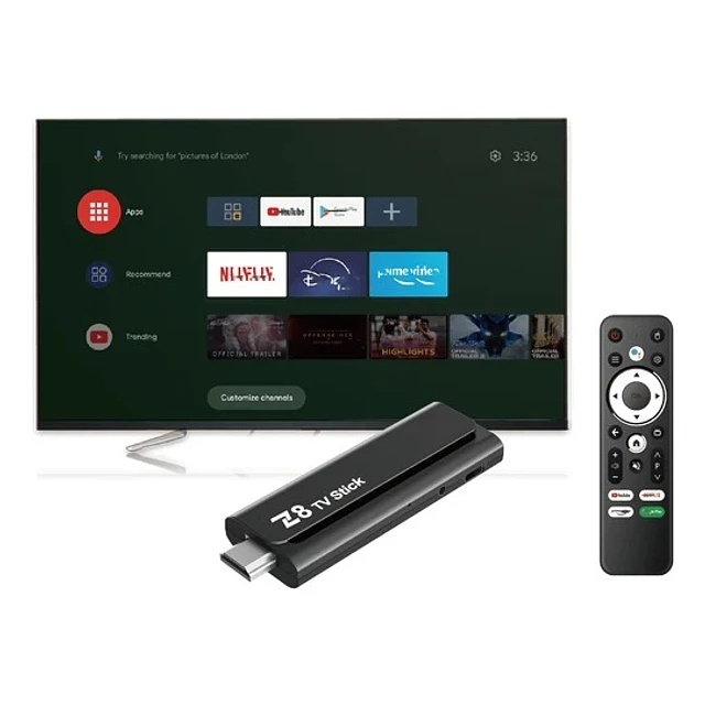 0-A Tv Box Android Tv Stick Control Por Voz de la marca Z8