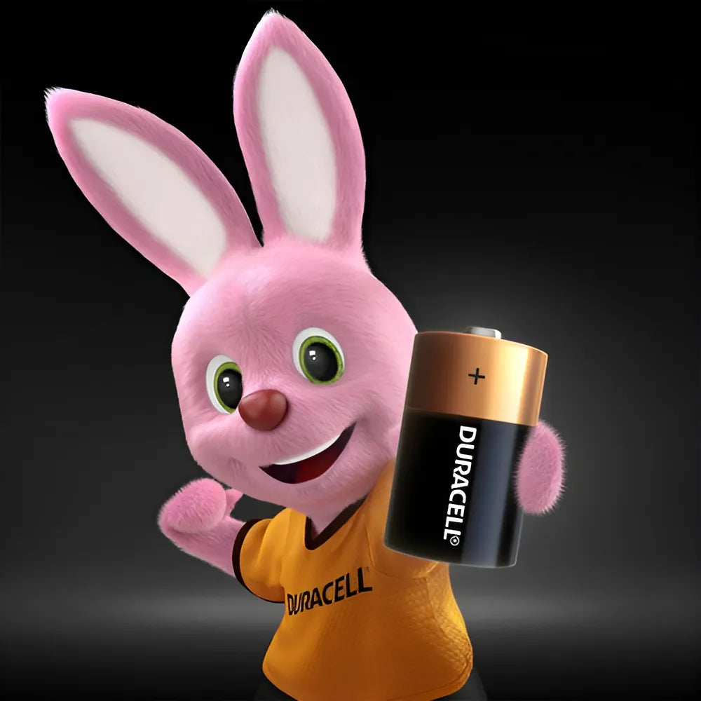 Pila Duracell Tipo D, (2 Pilas, Batería Grande, Dura Más)