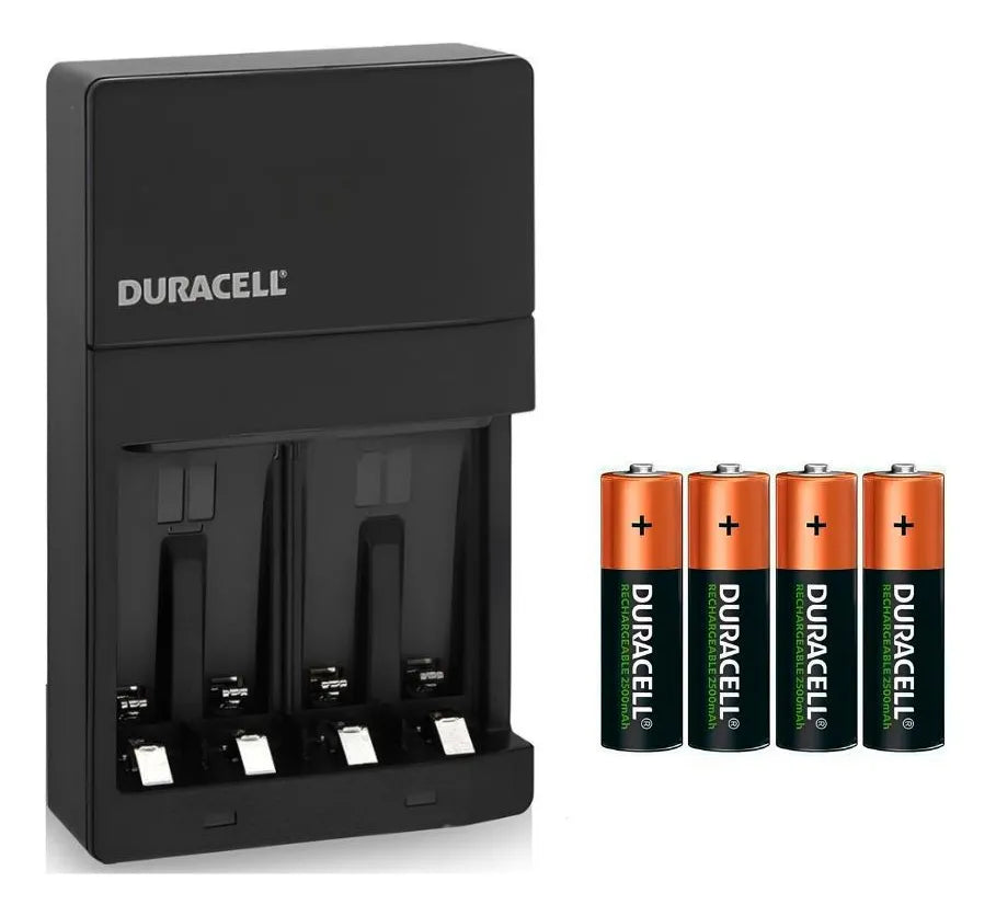Cargador Pilas Recargables Duracell CEF-7 Aa Aaa C 4' Aa baterías