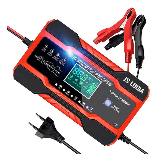 Cargador Batería Inteligente 12V/24V 10A Auto Moto Reparación Pulso (Pago Contra Entrega Envio Gratis)