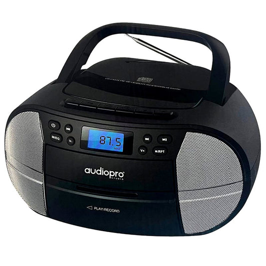 RADIO CON LECTOR DE CD/CASSETE Y BT BOOMBOX APO2096 AUDIOPRO