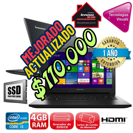 Laptop Notebook ideapad G400s Lenovo (Mejorado y Actualizado)