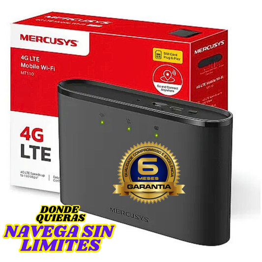 9-Router Bam Portatil Mercusys Sim Liberado 4g Lte MT110