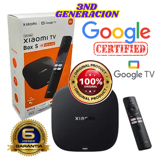 6-Xiaomi Tv Box S 3ra Generación CERTIFICADO 4K Ultra HD (Google TV)