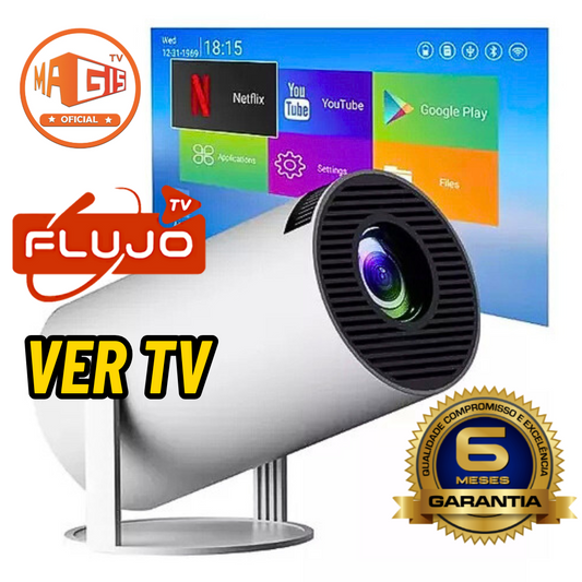 0-Proyector Led Smart Android 11 Fhd 4500 Lumenes Wifi Bt Color Blanco