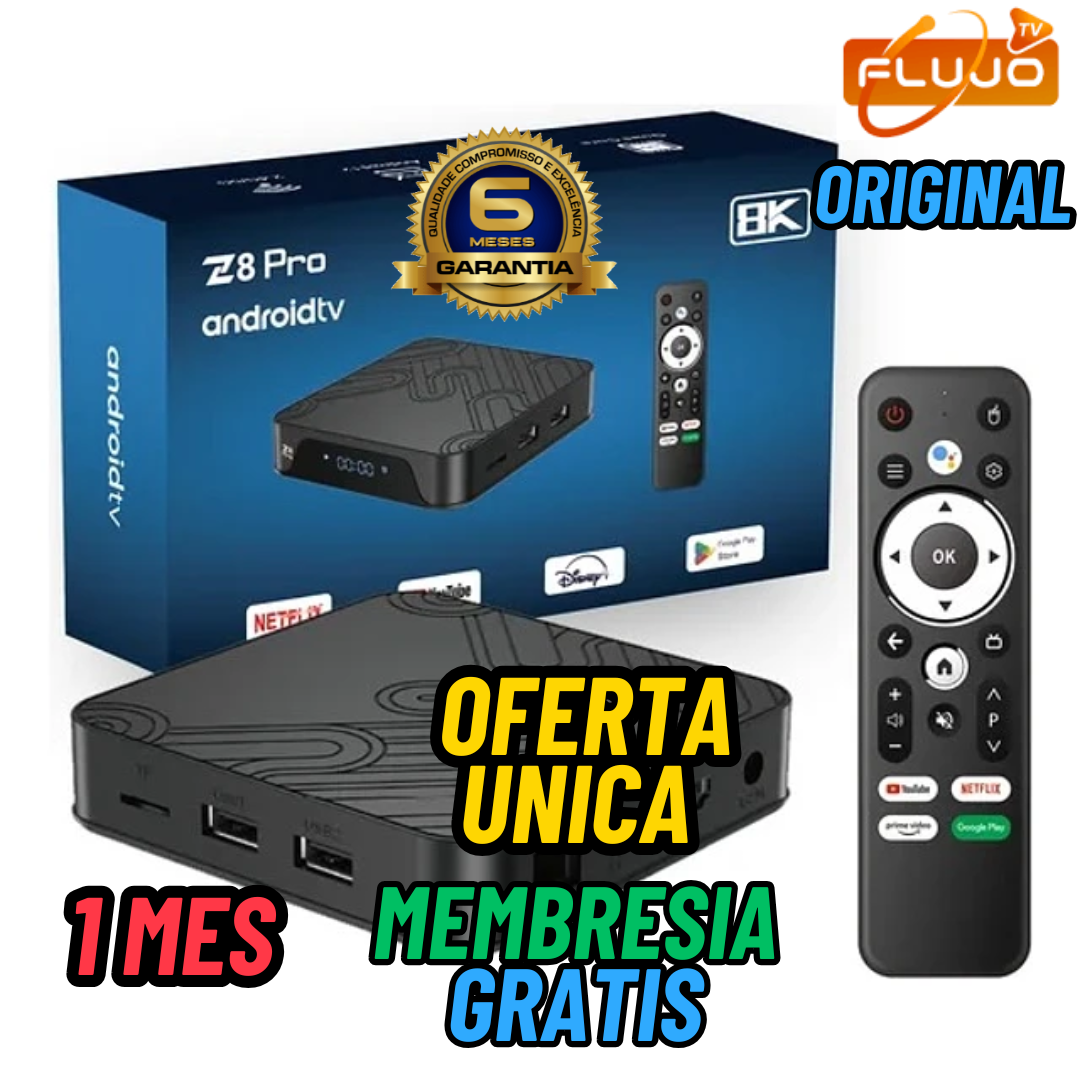 0-A Tv Box Android Tv 4 Gb Ram / Alta Definicion / Discado Voz Certificado