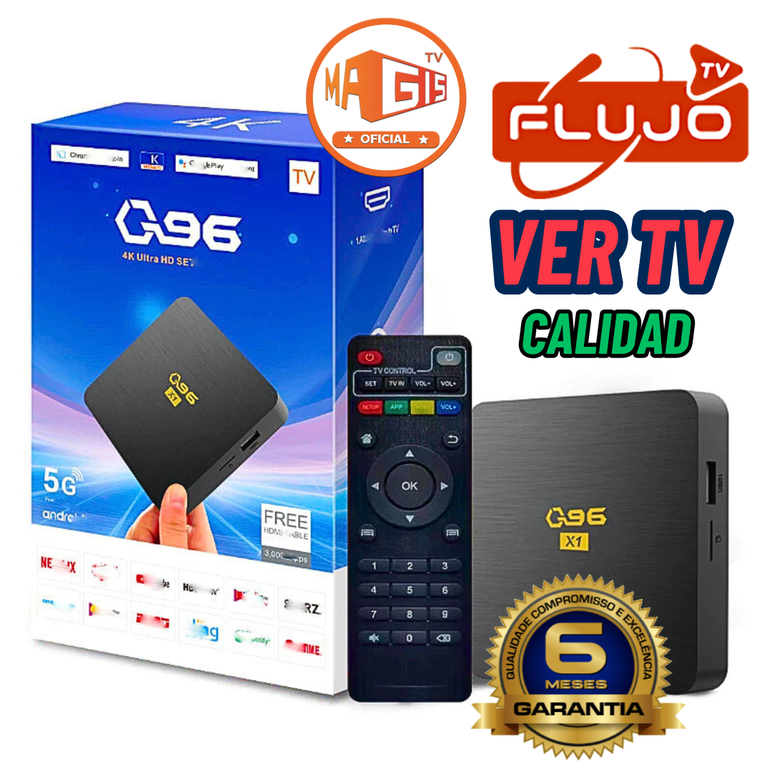 0-TV BOX Q96 ANDROID TV Soporta hasta 4K Ultra HD