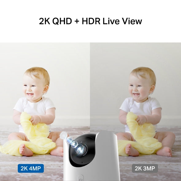 Tapo C225 2k Qhd 360º Cámara de seguridad para el hogar con Wi-Fi, movimiento horizontal y vertical, con inteligencia artificial