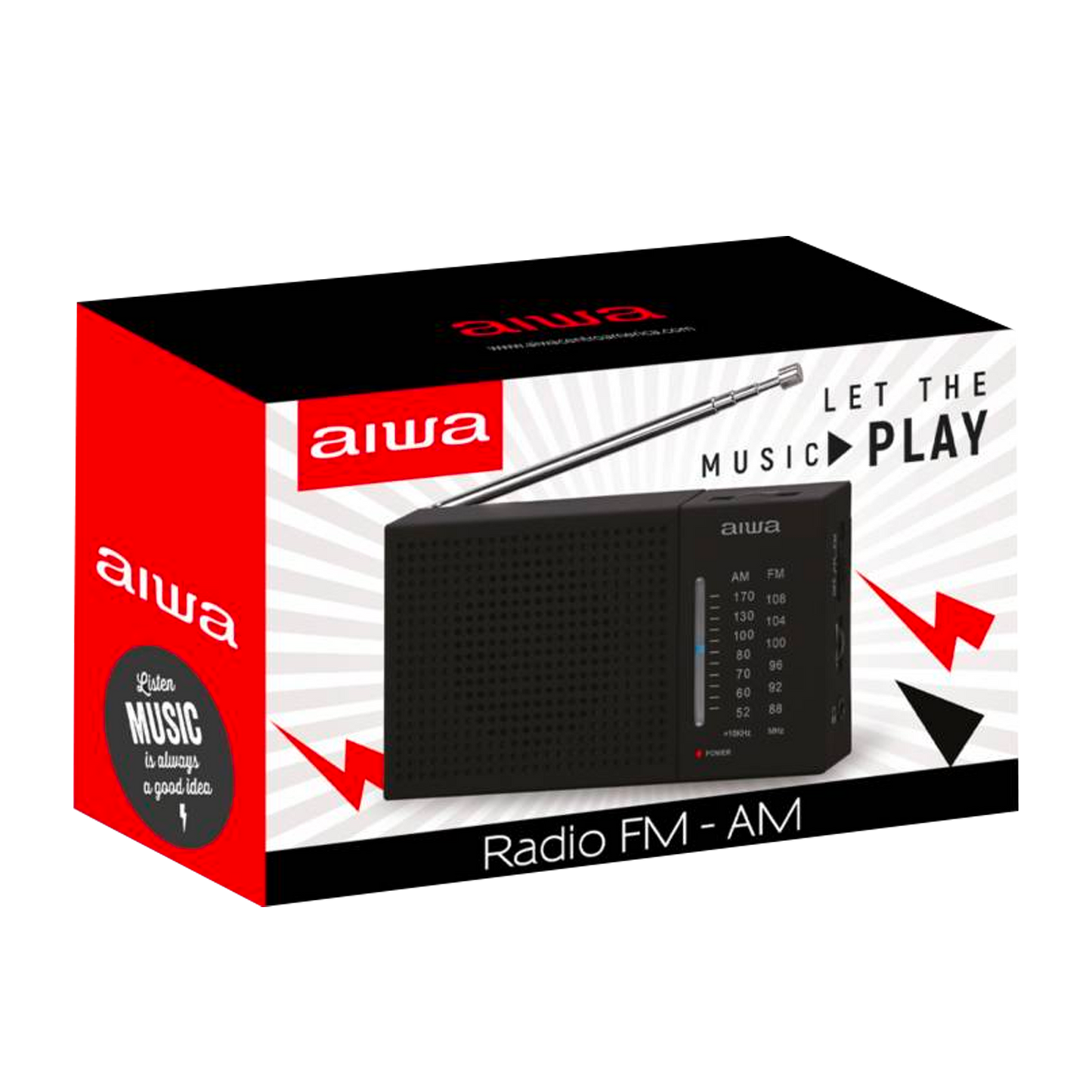 Radio Aiwa Awfml2 Am-fm Análogo Portátil Conector 3.5 Mm MÁS VENDIDO 1º en Radios 4.7 Calificación 4.7 de 5. 122 opiniones. (122)