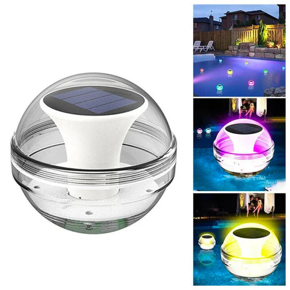 Lampara solar LED Esfera Rgb Piscina