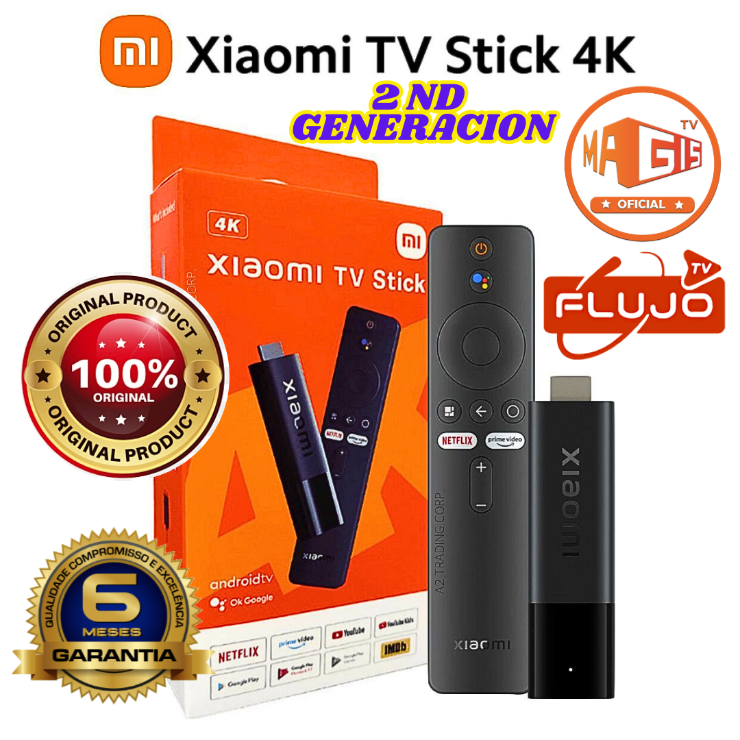 4-Xiaomi TV Stick 4K 2nd Generación Con Certificación Por Google
