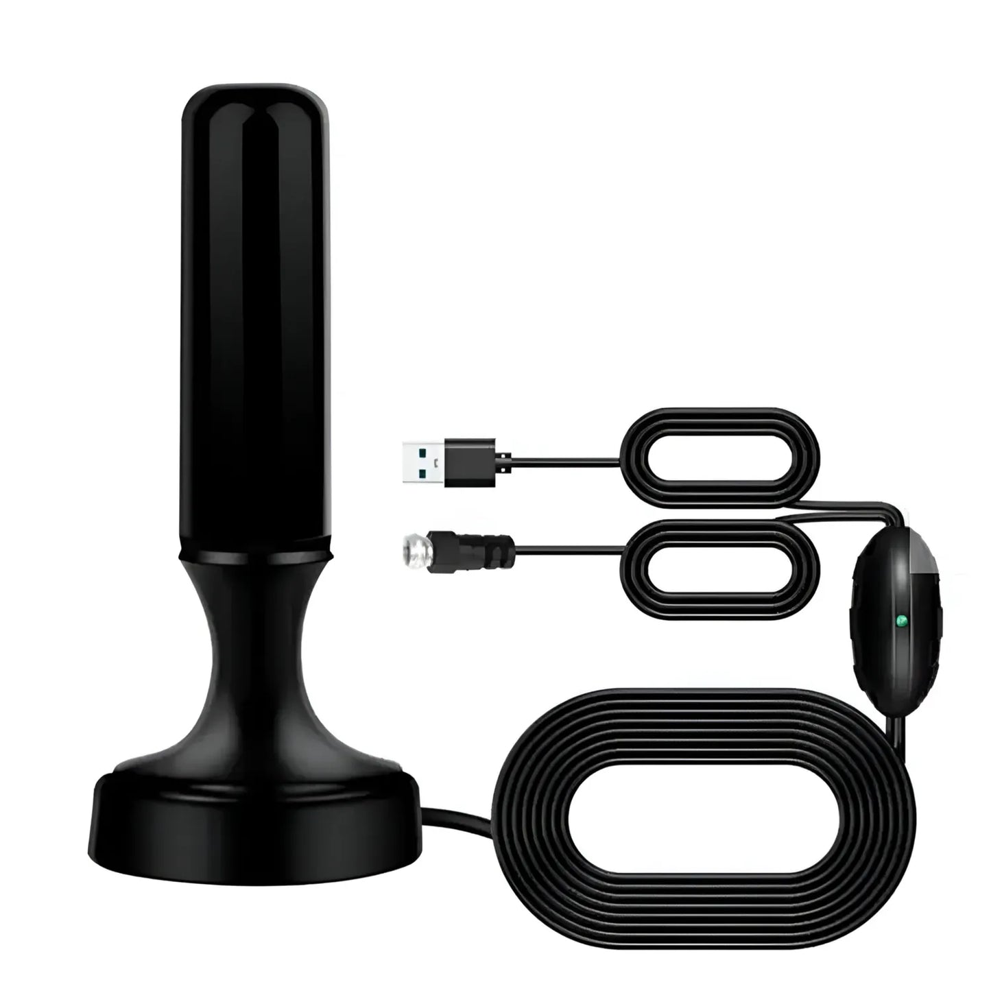 8-Antena de TV Digital Amplificada 5MT 4K Ultra HD / FHD TL590 - Negro